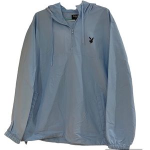Playboy by PACSUN Windbreaker Size Medium Baby Blue